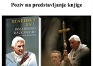 Poziv na predstavljanje knjige "Posljednji razgovori" pape emeritusa Benedikta XVI. s Peterom Seewaldom